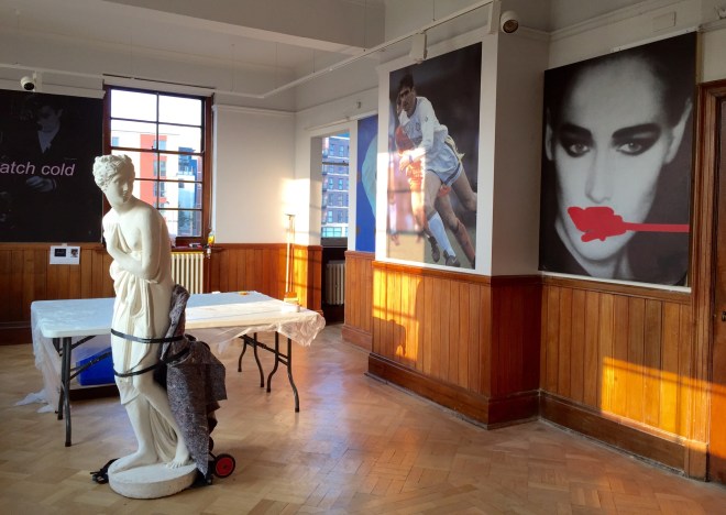 Simeon Barclay, installation in progress, October 2015 (courtesy of the Artist)